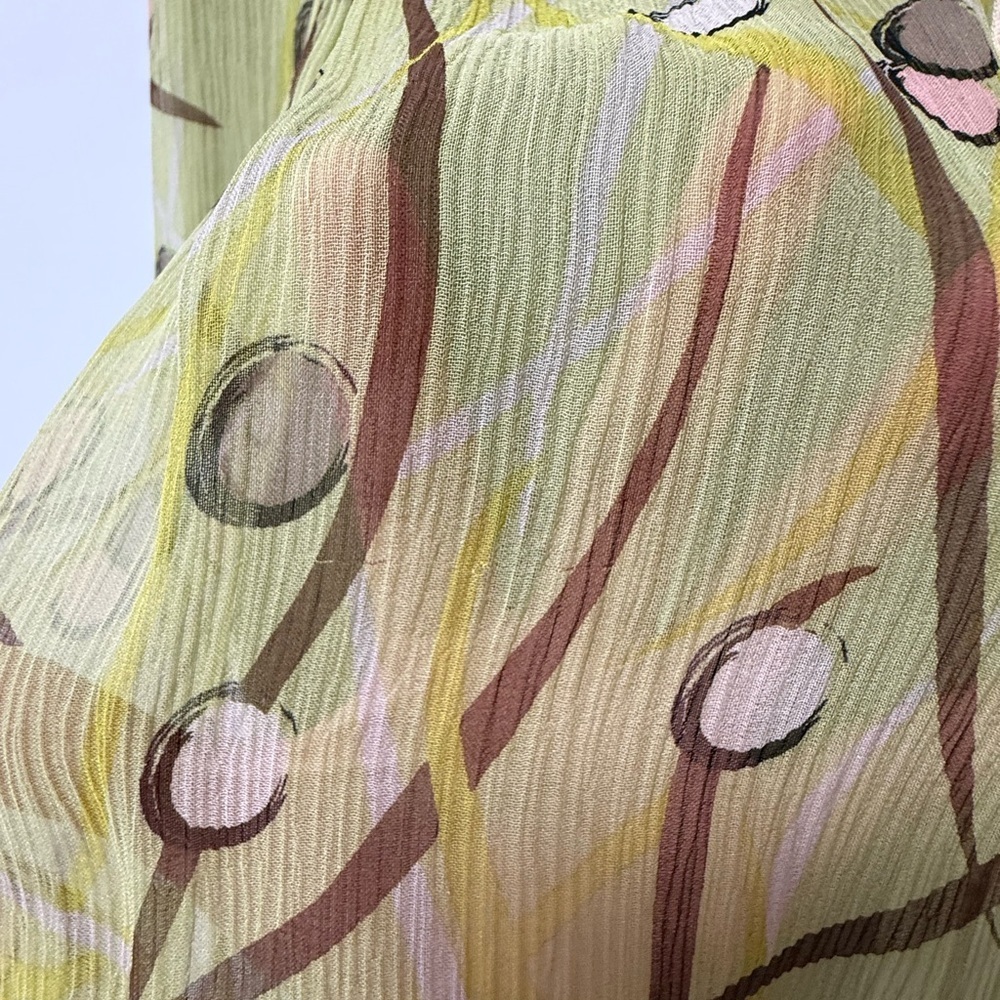 BCBGMaxAzria Green and Brown Mini Dress - Picture 9 of 12